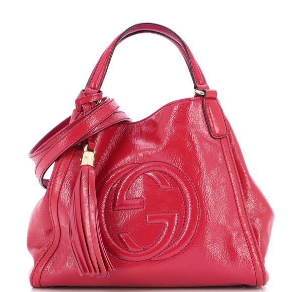 Gucci Soho GG Interlocking Patent Leather Crossbody Bag